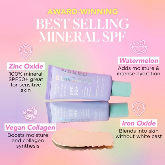 sundays SPF 50+ Mineral Sunscreen - Cream NIB - Picture 4 of 5